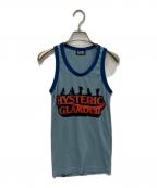 Hysteric Glamourヒステリックグラマー）の古着「WOMEN FANTASY タンクトップ　01202CR04」｜ブルー