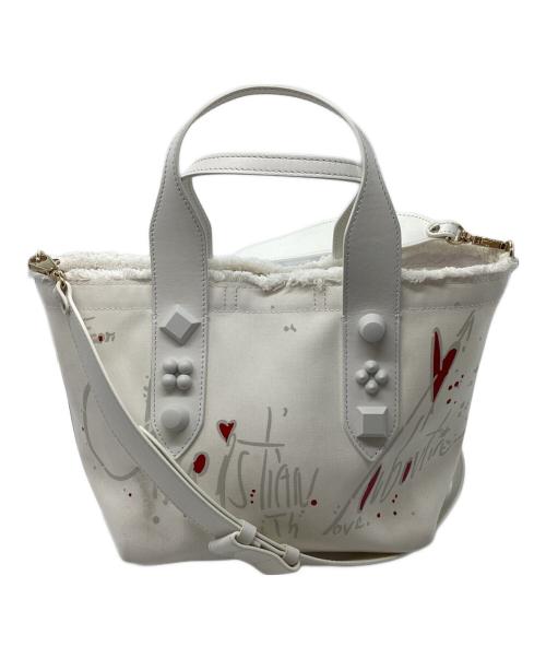 Christian Louboutin（クリスチャン・ルブタン）Christian Louboutin (クリスチャン・ルブタン) Frangibus トートバッグ ホワイト サイズ:-の古着・服飾アイテム
