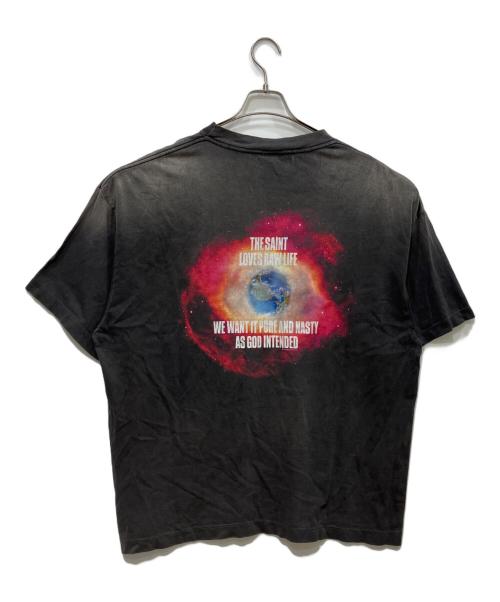 SAINT MICHAEL（セントマイケル）SAINT MICHAEL (セントマイケル) S/S TEE OBLITERATE　SM-HR8-0000-013 ブラック サイズ:XXLの古着・服飾アイテム