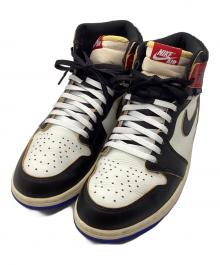 NIKE×UNION×FRAGMENT DESIGN（ナイキ×ユニオン×フラグメントデザイン）の古着「Air Jordan 1 High OG "Black/Varsity Red"」｜ホワイト×ブラック