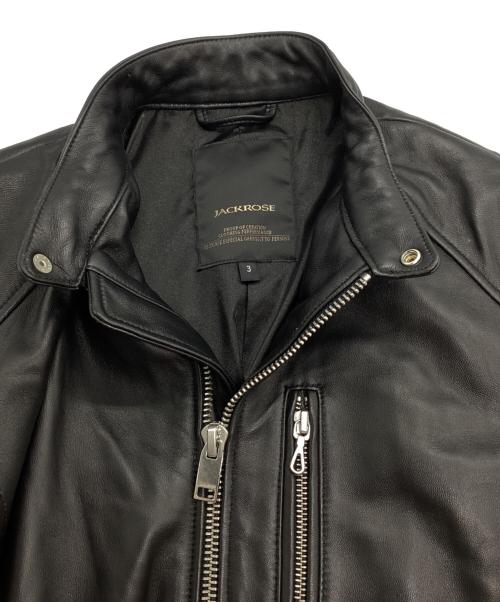 JACKROSE（ジャックローズ）JACKROSE (ジャックローズ) シングルライダースジャケット ブラック サイズ:3の古着・服飾アイテム