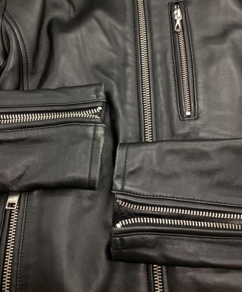 JACKROSE（ジャックローズ）JACKROSE (ジャックローズ) シングルライダースジャケット ブラック サイズ:3の古着・服飾アイテム