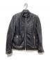 JACKROSE（ジャックローズ）の古着「シングルライダースジャケット」｜ブラック