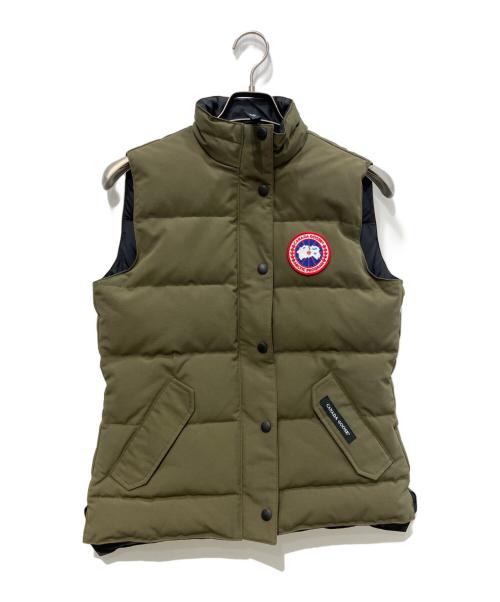 CANADA GOOSE（カナダグース）CANADA GOOSE (カナダグース) FREESTYLE VEST カーキ サイズ:Sの古着・服飾アイテム