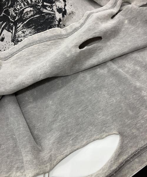 REFLEM（レフレム）REFLEM (レフレム) 安全ピン付きダメージTシャツ　4069100300RF26-A03 グレー サイズ:Freeの古着・服飾アイテム