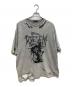 REFLEM（レフレム）の古着「安全ピン付きダメージTシャツ　4069100300RF26-A03」｜グレー