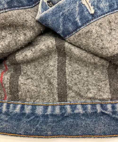 LEVI'S（リーバイス）LEVI'S (リーバイス) 裏地ブランケットデニムジャケット　USA製 ボタン裏527 インディゴ サイズ:38Lの古着・服飾アイテム