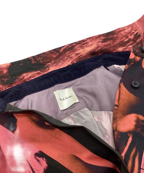 PAUL SMITH（ポールスミス）Paul Smith (ポールスミス) 総柄シャツワンピース　OPPPKM0300 ピンク サイズ:38の古着・服飾アイテム