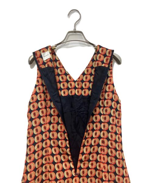 PAUL SMITH（ポールスミス）Paul Smith (ポールスミス) フルーツ総柄ワンピース　OPPPLW0718 ブラック サイズ:40の古着・服飾アイテム