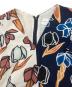 中古・古着 Paul Smith (ポールスミス) チューリップバイカラーブラウスワンピース　OPPPKA0502 ホワイト×ネイビー サイズ:38：8000円