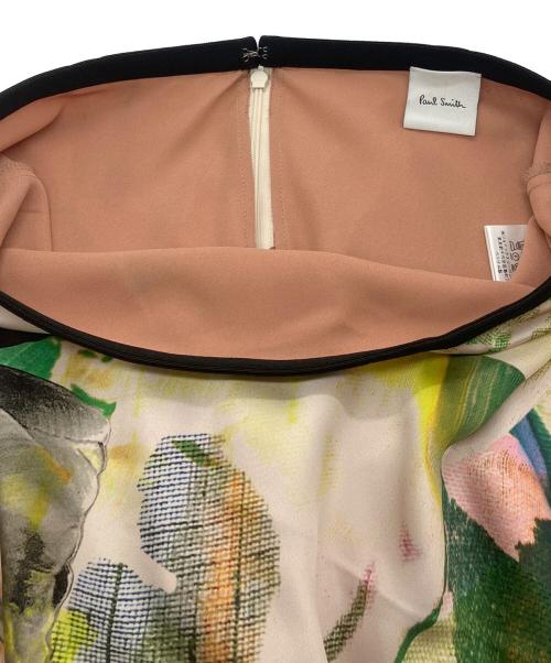 PAUL SMITH（ポールスミス）Paul Smith (ポールスミス) Fabric Floral Collage バイアス スカート グリーン サイズ:42の古着・服飾アイテム