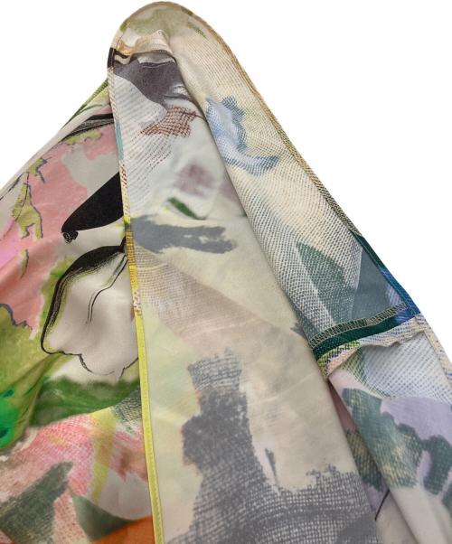 PAUL SMITH（ポールスミス）Paul Smith (ポールスミス) Fabric Floral Collage バイアス スカート グリーン サイズ:42の古着・服飾アイテム