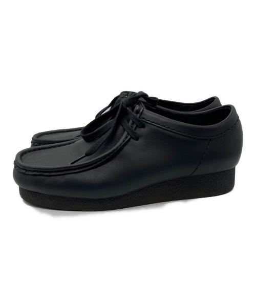 CLARKS（クラークス）CLARKS (クラークス) ワラビーレザーシューズ ブラック サイズ:24cmの古着・服飾アイテム