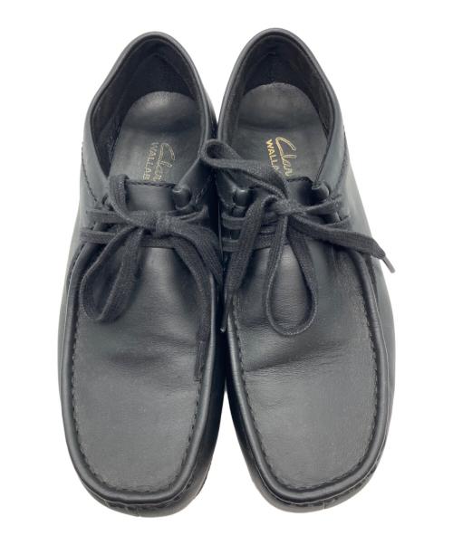 CLARKS（クラークス）CLARKS (クラークス) ワラビーレザーシューズ ブラック サイズ:24cmの古着・服飾アイテム