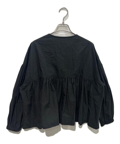 ORCIVAL（オーシバル）ORCIVAL (オーシバル) Cotton Poplin Gathered Long Sleeve Outer Shirt ブラック サイズ:Freeの古着・服飾アイテム