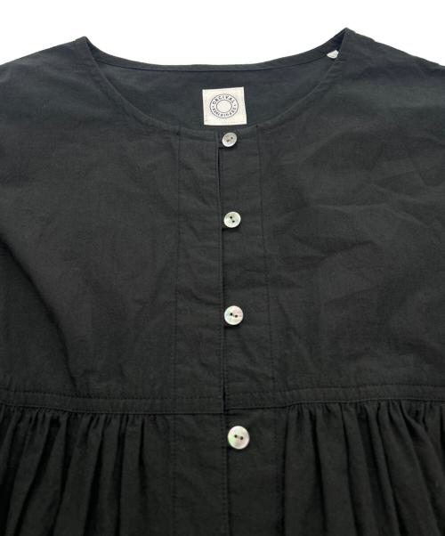 ORCIVAL（オーシバル）ORCIVAL (オーシバル) Cotton Poplin Gathered Long Sleeve Outer Shirt ブラック サイズ:Freeの古着・服飾アイテム