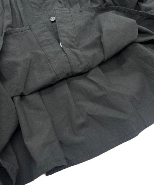 ORCIVAL（オーシバル）ORCIVAL (オーシバル) Cotton Poplin Gathered Long Sleeve Outer Shirt ブラック サイズ:Freeの古着・服飾アイテム