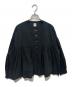 ORCIVAL（オーシバル）の古着「Cotton Poplin Gathered Long Sleeve Outer Shirt」｜ブラック