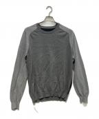 Maison Margielaメゾンマルジェラ）の古着「バイカラーニット　15SS　 Maison Margiela10」｜グレー