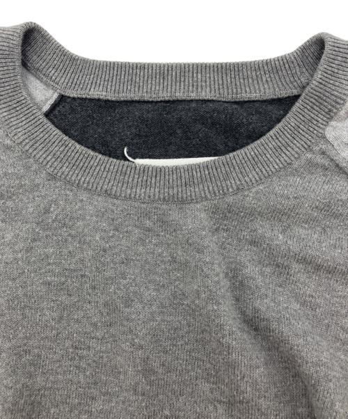 Maison Margiela（メゾンマルジェラ）Maison Margiela (メゾンマルジェラ) バイカラーニット　15SS　 Maison Margiela10 グレー サイズ:Lの古着・服飾アイテム