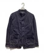 s'yteサイト）の古着「COTTON TWILL GARMENT DYED STAND COLLAR JACKET　UB-J08-016」｜ブラック