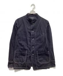 s'yte（サイト）の古着「COTTON TWILL GARMENT DYED STAND COLLAR JACKET　UB-J08-016」｜ブラック