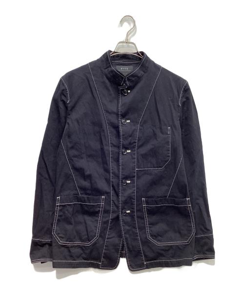 s'yte（サイト）s'yte (サイト) COTTON TWILL GARMENT DYED STAND COLLAR JACKET　UB-J08-016 ブラック サイズ:3の古着・服飾アイテム