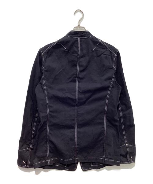 s'yte（サイト）s'yte (サイト) COTTON TWILL GARMENT DYED STAND COLLAR JACKET　UB-J08-016 ブラック サイズ:3の古着・服飾アイテム