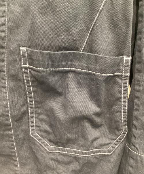 s'yte（サイト）s'yte (サイト) COTTON TWILL GARMENT DYED STAND COLLAR JACKET　UB-J08-016 ブラック サイズ:3の古着・服飾アイテム