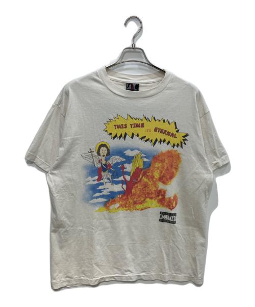 SAINT MICHAEL（セントマイケル）SAINT MICHAEL (セントマイケル) SS TEE/TIME IS ETRNL　23AW　SM-A23-0000-004　 ベージュ サイズ:Lの古着・服飾アイテム