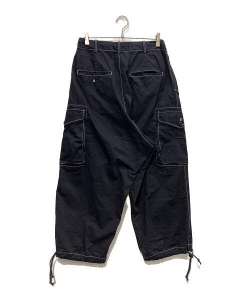 s'yte（サイト）s'yte (サイト) COTTON TWILL GARMENT DYED BALLOON CARGO PANTS  UB-P20-016 ブラック サイズ:3の古着・服飾アイテム