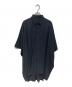 LAD MUSICIAN（ラッドミュージシャン）の古着「DECHINE SLEEVELESS LONG SHIRT　2125-107」｜ブラック
