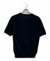BARNEYS NEWYORK (バーニーズ・ニューヨーク) west indian sea island cotton (シーアイランドコットン) S/Sコットンニット　2149230 ブラック サイズ:Free：5000円