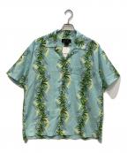 Manastashマナスタッシュ）の古着「LINEN MANALOHA SHIRTS　792-5123004」｜ブルー