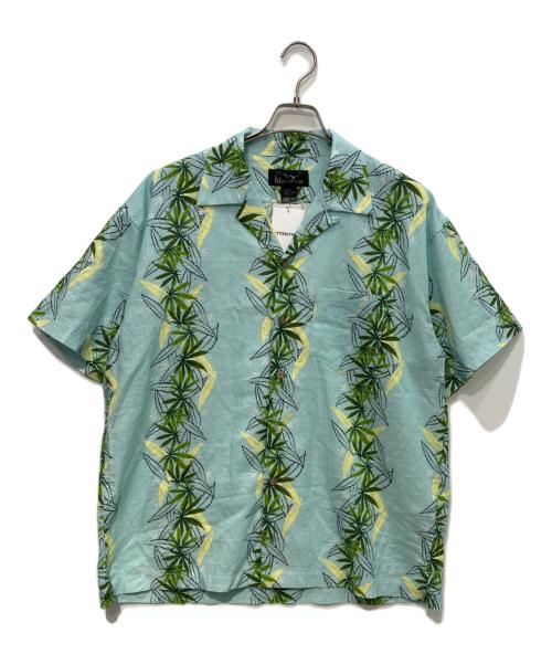 Manastash（マナスタッシュ）Manastash (マナスタッシュ) LINEN MANALOHA SHIRTS　792-5123004 ブルー サイズ:M 未使用品の古着・服飾アイテム