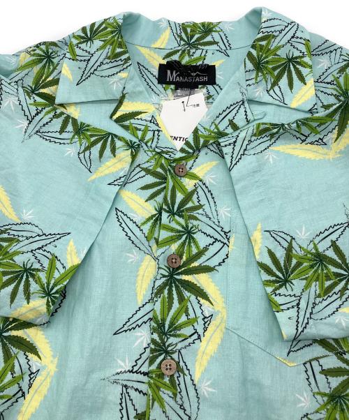 Manastash（マナスタッシュ）Manastash (マナスタッシュ) LINEN MANALOHA SHIRTS　792-5123004 ブルー サイズ:M 未使用品の古着・服飾アイテム