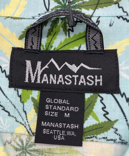 Manastash（マナスタッシュ）Manastash (マナスタッシュ) LINEN MANALOHA SHIRTS　792-5123004 ブルー サイズ:M 未使用品の古着・服飾アイテム