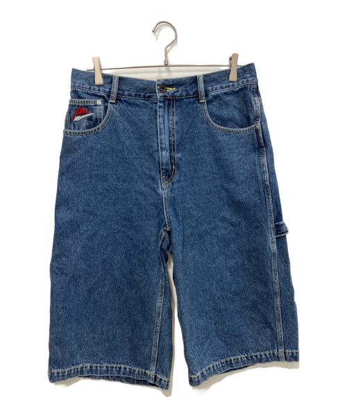 AVIREX（アヴィレックス）AVIREX (アヴィレックス) VARSITY PAINTER SHORTS インディゴ サイズ:Mの古着・服飾アイテム