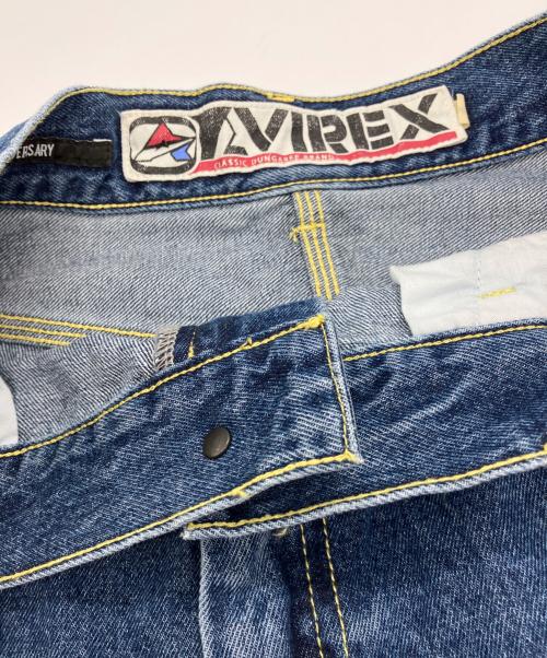 AVIREX（アヴィレックス）AVIREX (アヴィレックス) VARSITY PAINTER SHORTS インディゴ サイズ:Mの古着・服飾アイテム