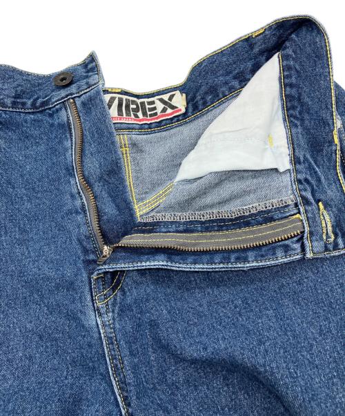 AVIREX（アヴィレックス）AVIREX (アヴィレックス) VARSITY PAINTER SHORTS インディゴ サイズ:Mの古着・服飾アイテム