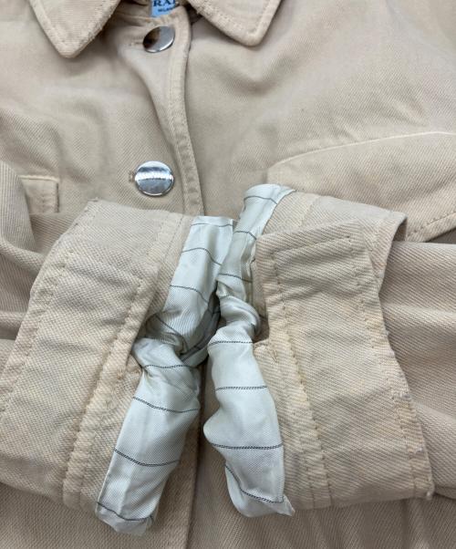 PRADA（プラダ）PRADA (プラダ) デニムジャケット ベージュ サイズ:40Sの古着・服飾アイテム