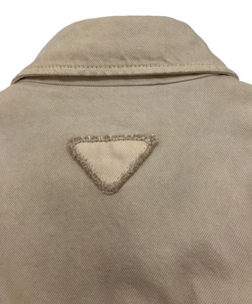 PRADA（プラダ）PRADA (プラダ) デニムジャケット ベージュ サイズ:40Sの古着・服飾アイテム