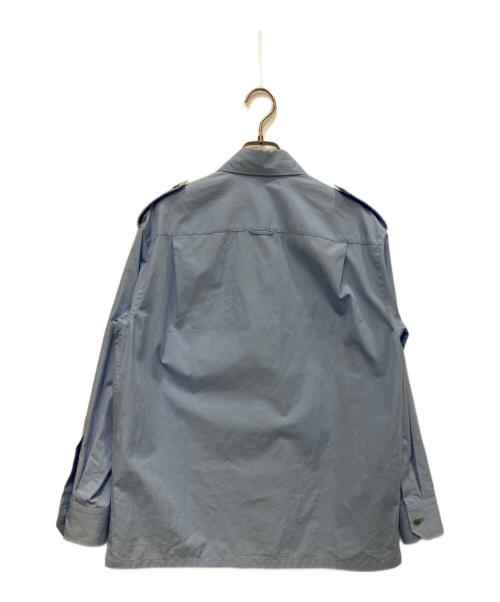 PRADA（プラダ）PRADA (プラダ) エポーレットドレスシャツ ブルー サイズ:36の古着・服飾アイテム