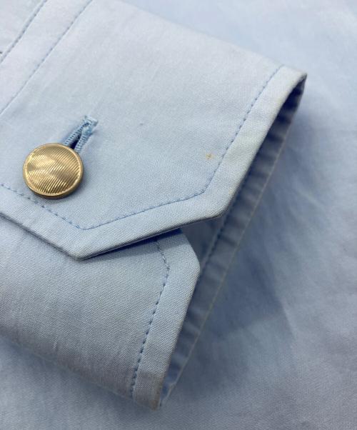 PRADA（プラダ）PRADA (プラダ) エポーレットドレスシャツ ブルー サイズ:36の古着・服飾アイテム