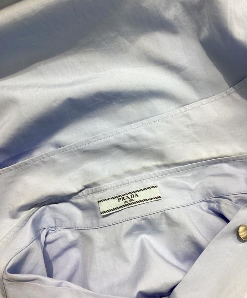 PRADA（プラダ）PRADA (プラダ) エポーレットドレスシャツ ブルー サイズ:36の古着・服飾アイテム