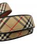中古・古着 BURBERRY GOLF (バーバリーゴルフ) ノバチェックベルト ベージュ：9000円