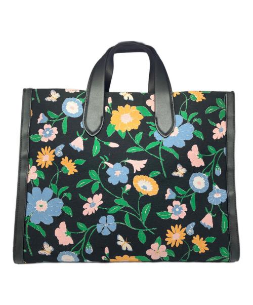 Kate Spade（ケイトスペード）Kate Spade (ケイトスペード) フローラルジャガードマンハッタンラージトート K6565 ブラックの古着・服飾アイテム