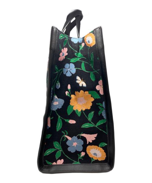 Kate Spade（ケイトスペード）Kate Spade (ケイトスペード) フローラルジャガードマンハッタンラージトート K6565 ブラックの古着・服飾アイテム
