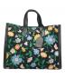 Kate Spade（ケイトスペード）の古着「フローラルジャガードマンハッタンラージトート K6565」｜ブラック