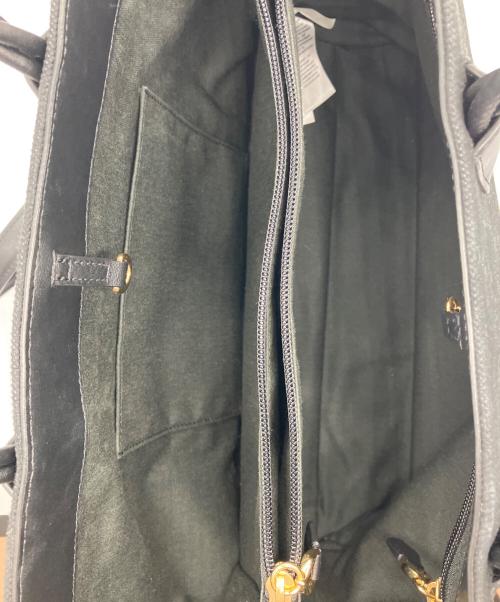 LAUREN RALPH LAUREN（ローレン ラルフ ローレン）LAUREN RALPH LAUREN (ローレン ラルフ ローレン) 2WAYトートバッグ ブラックの古着・服飾アイテム
